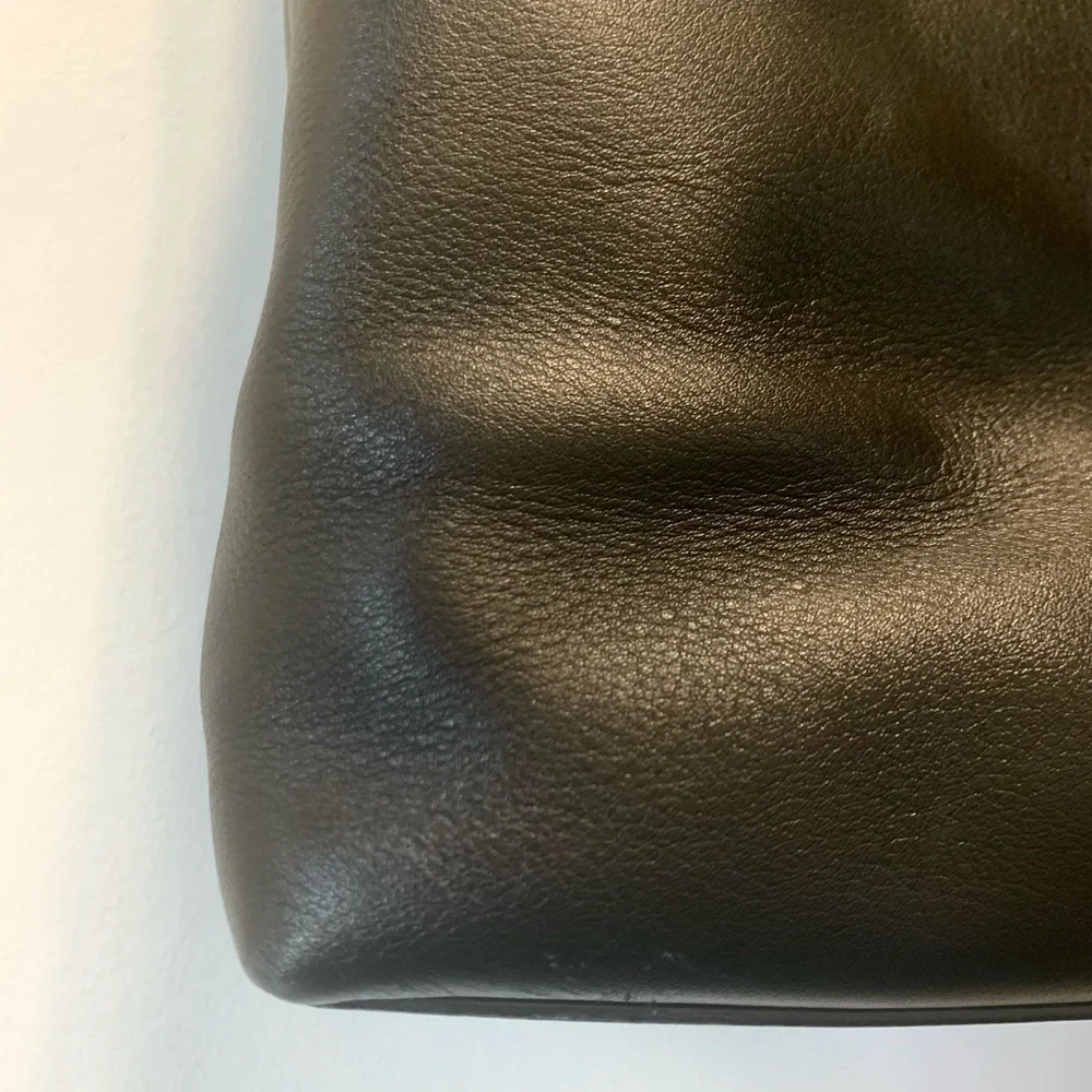 Coach Black Leather Tote Bag